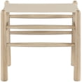 thumbnail image 4 of Meridian Furniture Santos Beige Vegan Leather Upholstered Bench, 4 of 17