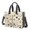 Multicolor Cat and Fishbone Beige Pattern, variant on Cat and Heart White Pattern Canvas Messenger Tote Bag, Teacher Tote with Multi Pockets & Removable Strap, Magnetic Closure Gifts for Work Travel Shopping