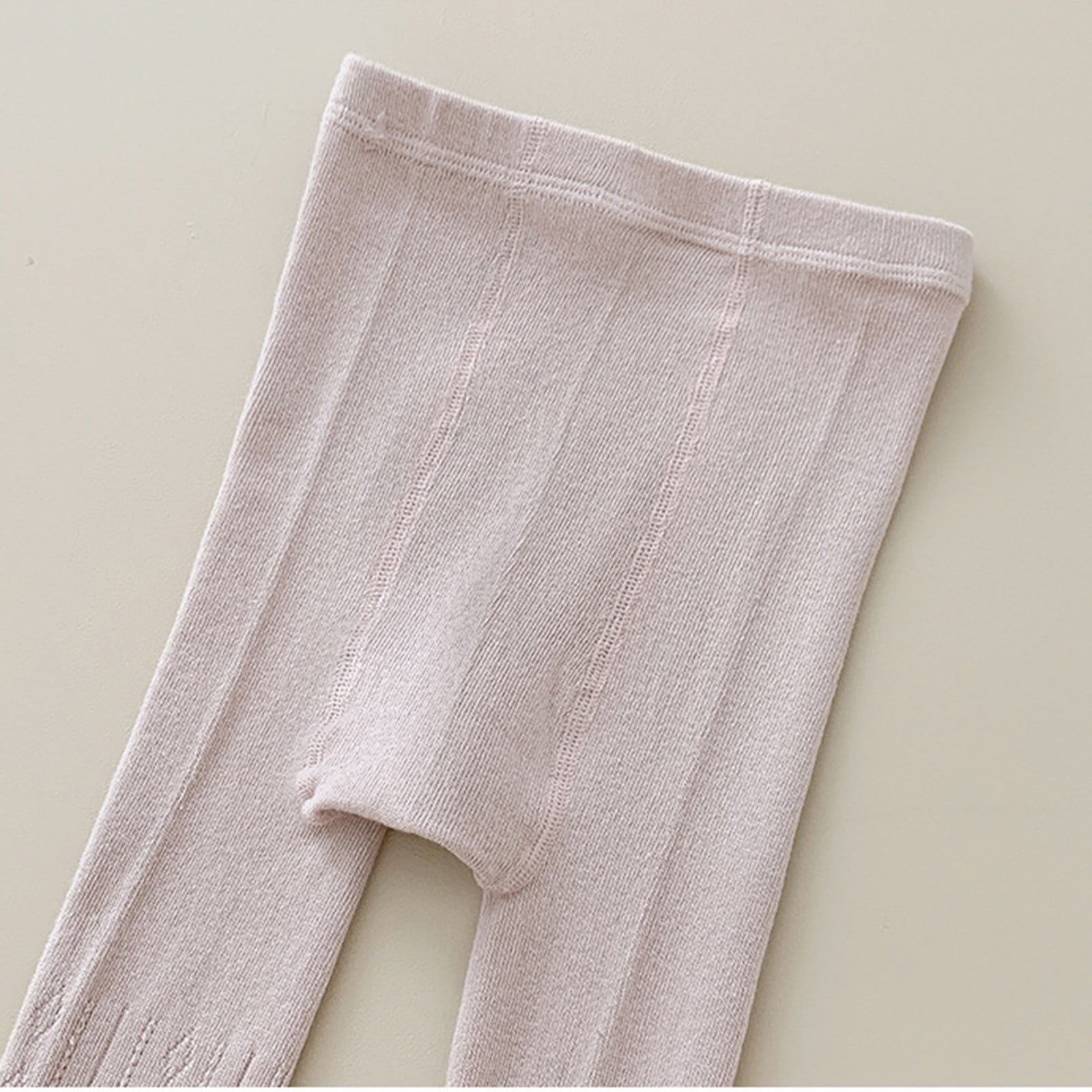 Baby Girls Tights Cotton Cable Knit Footed Pantyhose Baby