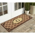thumbnail image 7 of First Impression Gayle Ogee Monogrammed Entryway Double Door Mat, 7 of 7