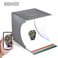 thumbnail image 6 of Bower Mini Foldable Photo Light Box - 9" Product Photography Light Box, Front/Rear LED Lights, 6 Double Sided HD Backgrounds, 6 of 6