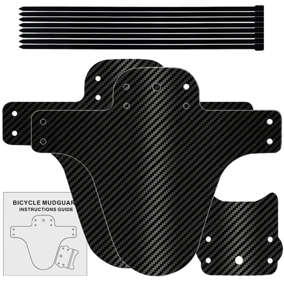 Folding Bicycles Mudguards, Thickening Widening Bicycles Front Rear Mud Guard Adjustable Mountain Bikes Mudguard