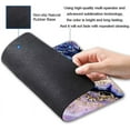 thumbnail image 3 of Purple Navy Gold Marble Mouse Pad PremiumTextured Marbling, Square Waterproof NonSlip Rubber Base, Ideal for Office Laptop Desk, Adds Sophistication and Style, 9.5x7.9 Inch, 3 of 6