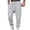 Light Ashy, variant on Men’s Heavyweight Cargo Sweatpants Elastic Waist Baggy Plaid Texture Jogger Trousers Fall Winter