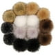 thumbnail image 1 of Beibei - 14 bolas de pompón de piel sintética, bolas de pompón de piel sintética para sombreros, bolas de pompón suaves y esponjosas con botón a presión para llaveros de sombreros, 1 of 4