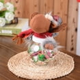 thumbnail image 1 of Christmas Candy Jar Storage Bottle Bag Reindeer Plastic Sweet Cookie Chocolate Bottle Snack Container Transparent Sphere For Christmas Present Child's Party Home Decorations., 1 of 9