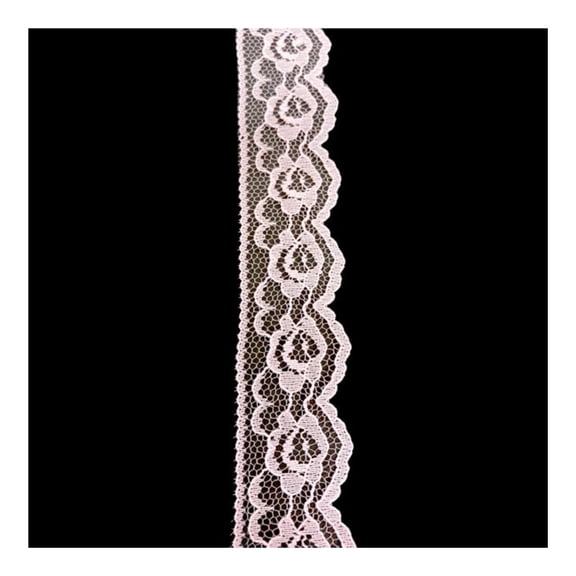 Hello Hobby Trim Lace Light Pink 1 1/4" Width