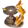 thumbnail image 1 of Jinsinto 1 Pce Statue Lumineuse Solaire en Résine en Forme de Rabbit Mignonne - Décoration Extérieure pour Patio, Jardin, 1 of 5