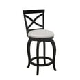 thumbnail image 2 of Home Square Swivel Counter Height Stool in Black - Set of 2, 2 of 10