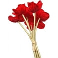 thumbnail image 3 of Anemone Poppy - 7 PCS Bouquet Real Touch Artificial Flowers for Floral Arrangements and Home Decor (10 Inches) (Red), 3 of 7