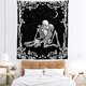 thumbnail image 5 of ZHAOCHENG Tapiz de Calavera, Tapices Blancos y Negros Los Amantes Besándose, Tapiz Floral de Luna y Estrellas Estrelladas, Tapiz de Tarot de Esqueleto Humano para Colgar en Dormitorio, Dormitorio, Dec, 5 of 5