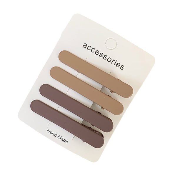 horquillas para el cabello con textura mate, diseño rectangular ondulado, pinzas para el cabello con dientes ajustados para una sujeción fuerte. Accesorios para el cabello de uso diario.