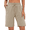 Khaki, variant on Womens Workout Shorts High Waisted Athletic Shorts for Women Casual Sweat Shorts with Pockets