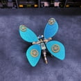 thumbnail image 3 of 3D Metal Puzzle Insect Model Kit, 97PCS 3D Cyberpunk DIY Mechanical Scaled Wing Floating Butterfly Building Kit, Unique Desk Creative Art Decorations Gift for Adults, 3 of 5