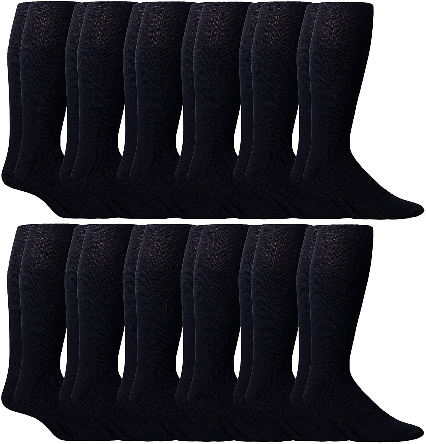 SOCKS'NBULK 30 Inch Wholesale Men's Long Tube Socks, Cotton Sport Tube