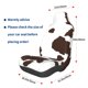 thumbnail image 3 of Balery Brown Cow Funda de Asiento para Auto con Diseño - Cubierta Frontal Suave y Transpirable con Protector Antideslizante- 1 Unidad, 3 of 5