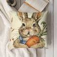 thumbnail image 3 of YINGXI Throw , Cute Ears Orange Cushion Case , Flower Farmhouse ation for Sofa Couch 12x12in, 3 of 5