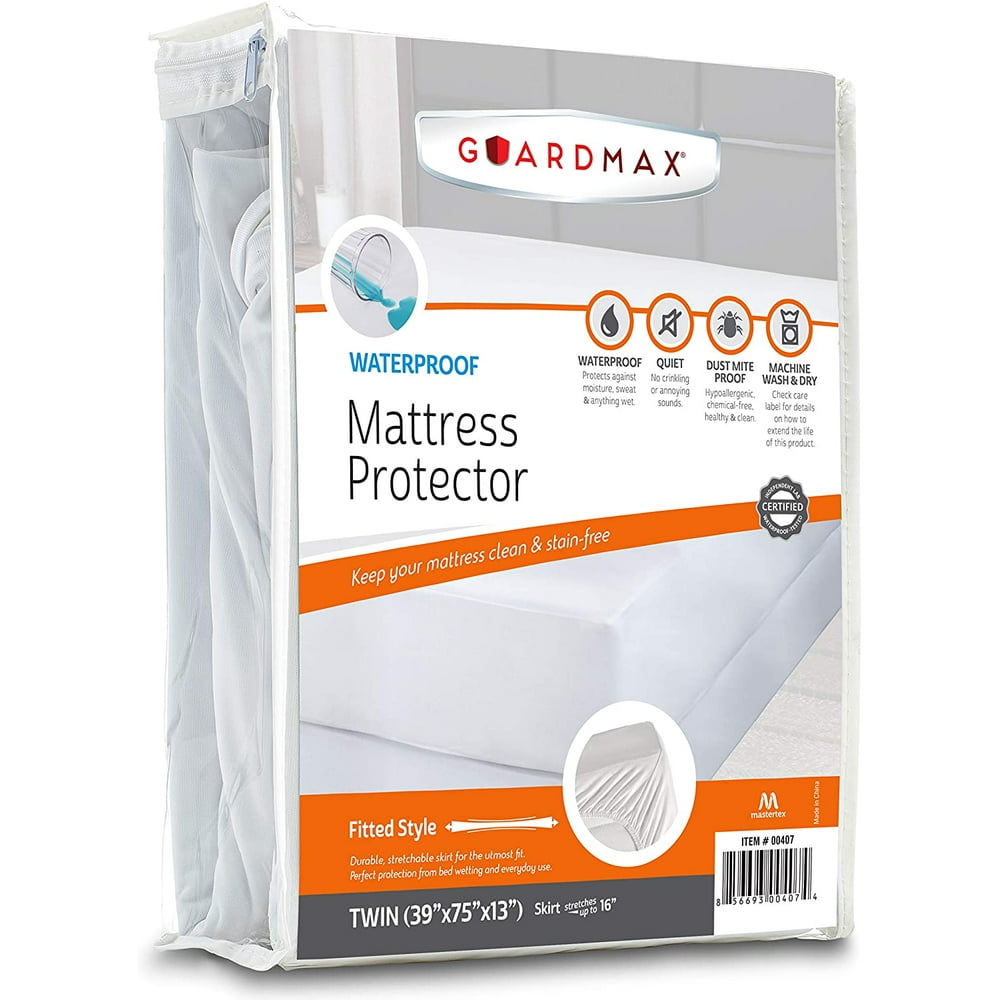 Guardmax Fitted Waterproof Mattress Protector Twin