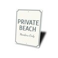 thumbnail image 4 of Private Beach Novelty Sign, Metal Wall Decor - 10x14 inches, 4 of 4