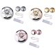 thumbnail image 2 of Bonito estuche para gafas de contacto, caja para lentillas portátil de viaje, contenedor, soporte para lentes de estrella con espejo (oro rosa/oro/plata), 3 uds., 2 of 5