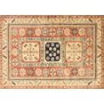 thumbnail image 1 of Ahgly Company Indoor Rectangle Traditional Chocolate Brown Geometric Area Rugs, 2' x 5', 1 of 6