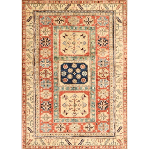 Ahgly Company Indoor Rectangle Traditional Chocolate Brown Geometric Area Rugs, 2' x 5'