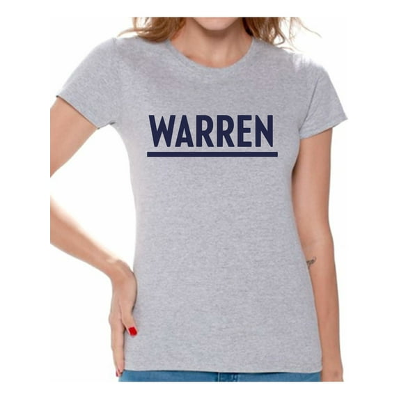 Awkward Styles Elizabeth Warren Women T Shirt US Warren 2020 Elections Ladies Clothing USA T Shirt Political Clothing Elizabeth Warren for America USA President Elections 2020 Women Shirts