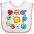 thumbnail image 3 of Inktastic Happy Sun Moon and Planets Boys or Girls Baby Bib, 3 of 4