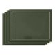 thumbnail image 1 of 4 washable leather placemats, waterproof, non-slip and heat-resistant, length 43*width 30cm, green., 1 of 5