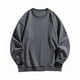 thumbnail image 2 of pstuiky camisas de manga larga para hombre, Camisa blusa con capucha ligera de color liso para hombre con cuello redondo suelto y base de regazo camisetas de hombre m, 2 of 3