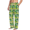 thumbnail image 3 of Kdxio Cartoon Koala Bear and Leaf Print Men's Sleep Pajama Pant Lounge Pants with Pockets, 3 of 8