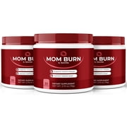 (3 Pack) Mom Burn – Natural Daily Powder Formula Designed to Align with Fitness Goals, Support an Active Lifestyle & Body Balance (90 Servings)