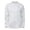 White, variant on Long Sleeve Shirts for Men Out Line Zipper Design Solid Color Casual Fitness Sport Permeability Round Neck Long Sleeve Top