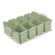 thumbnail image 2 of Caja de condimentos con 8 rejillas, tarro de especias, organizador de cocina ligero con tapa, caja de condimentos combinada para mesa de comedor Verde, 2 of 9