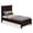 Walnut, variant on Pemberley Row Solid Wood Barnwood Platform Bed Rectangular Durable 57.75"W x 80.5"D Unassembled