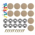 thumbnail image 2 of Universal Car Roof Headliner Repair Kit with Snap Rivets Retainer for Interior Ceiling Cloth Fixing Grey 10Pcs, 2 of 5