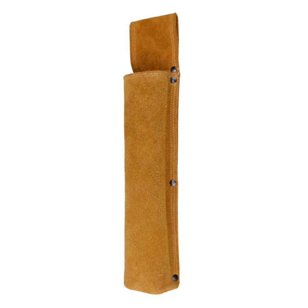 2x Leather Welding Rod Holder Convenient Flame-Retardant cutting Waist Bag