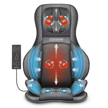 Comfier Neck Back Massager with Heat, Electric Kneading Massage Chair Pad, Air Compression Seat Cushion Massagers