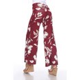 thumbnail image 3 of White Mark Pantalon Palazzo à Fleurs pour Femmes, 3 of 4