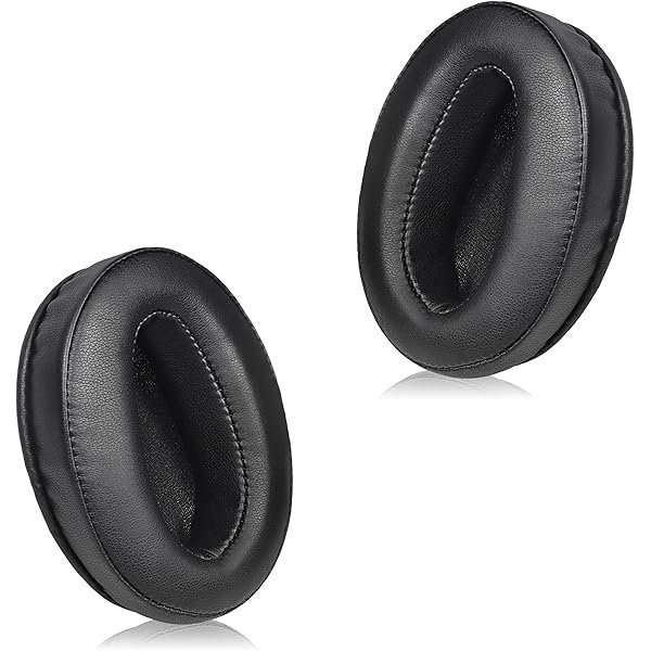 wonima02 Replacement Ear Pads for Headphones - Compatible for Sony WH-CH700N/MDR-ZX780/ZX770 | Premium Protein Leather Cushions with Soft Memory Foam for Comfort - Black