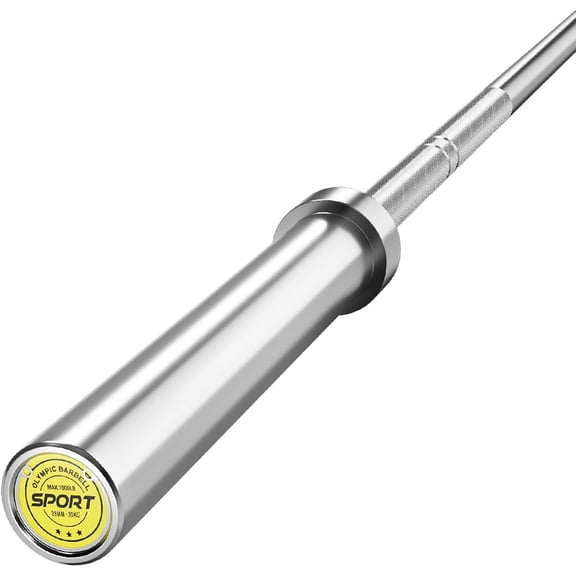 7FT Olympi Barbell,45LB Weight Bar for Bench Press,1000LB High Capacity,Hard Chrome,Knurled Grip, Strength Training Bars for Squat,Deadlift,Weightlifting,Fits 2 Inch Plates