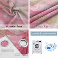 thumbnail image 4 of Pink Marble Blackout Curtains for Bedroom/Living Room, Thermal Insulated Kitchen Curtains, Golden Abstract Modern Ink Painting Grommet Darkening Window Treatment Drapes 27.5"x39"x2, 4 of 8