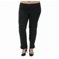 thumbnail image 4 of InstantFigure Curvy Plus Size Straight Leg Pant with Slit 16801MC, 4 of 9