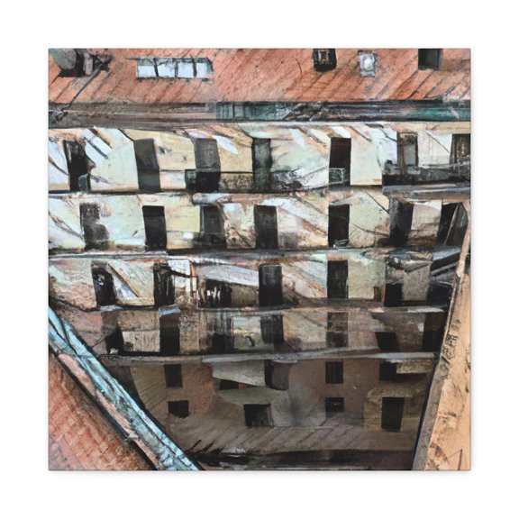 Modernist Metropolis Scene - Canvas