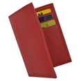 thumbnail image 6 of Men's Mini Slim Thin Bifold Genuine Leather ID Card Bill Holder Wallet (Red), 6 of 6