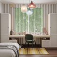 thumbnail image 6 of Curtains 63 Inch Length 2 Panels, Sage Green Wildflowers Grommets Window Treatment Curtain, Modern Floral Butterfly Plant Thermal Curtains Drapes for Living Room/Bathroom, 6 of 9