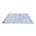 thumbnail image 2 of Ahgly Company Machine Washable Indoor Square Solid Blue Modern Area Rugs, 6' Square, 2 of 4