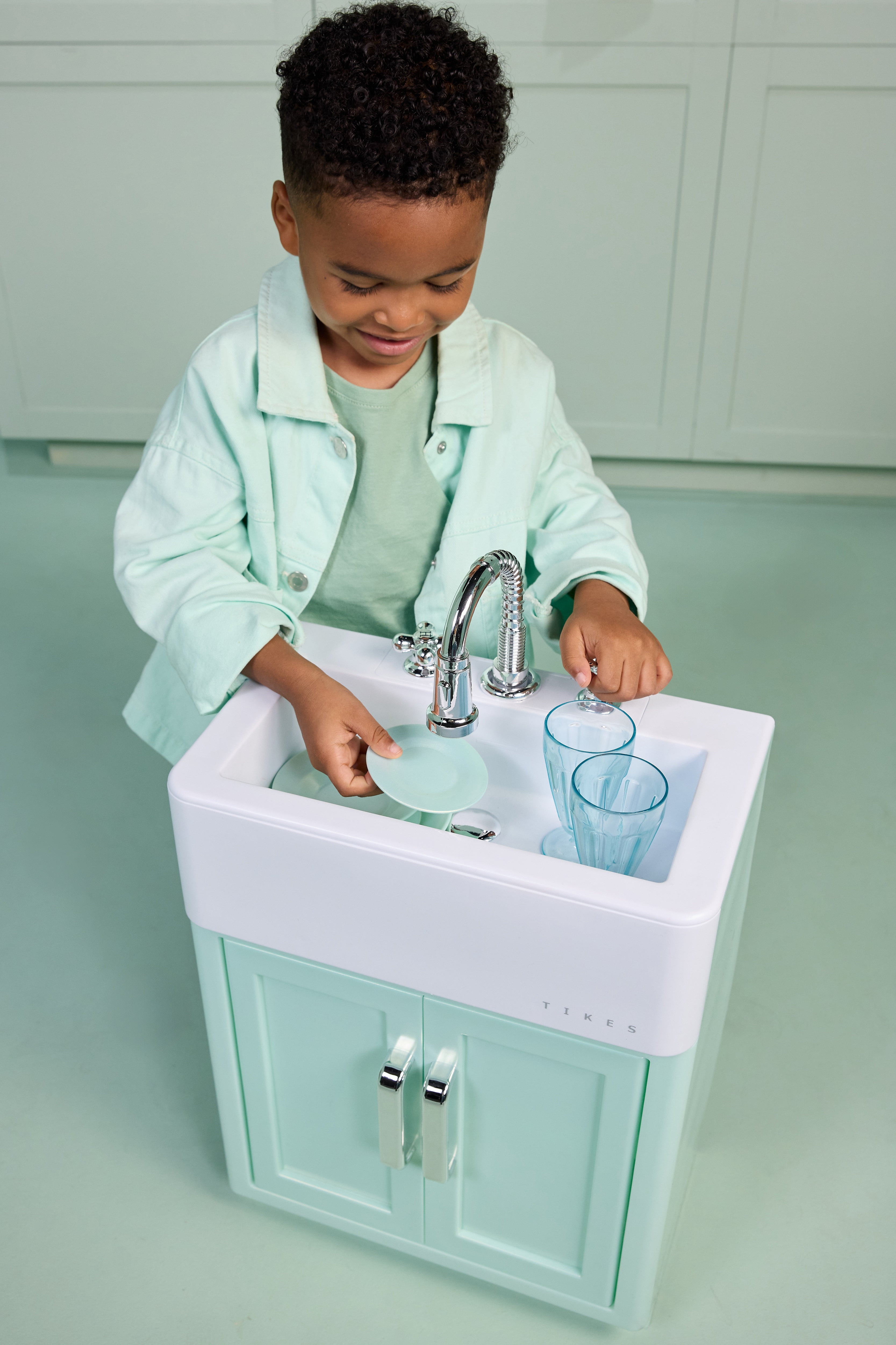 Little Tikes Modular Kitchen Sink – Sea Foam, Imaginative Pretend Play Kitchen, Ages 3+