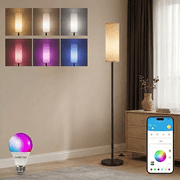 DAYBETTER LED Floor Lamp, RGB Floor Lamp for Living Room, Standing Lamps Works with Alexa/Google Home, Stepless Dimming, for Bedroom, Office