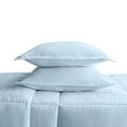 thumbnail image 5 of Serta Simply 3-Piece Clean Antimicrobial Light Blue Comforter Set, Full/Queen, 5 of 11